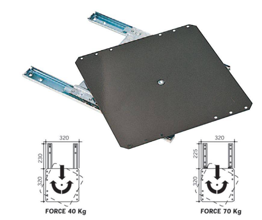 support tv rotatif coulissant orientable qa 006 09980 00011